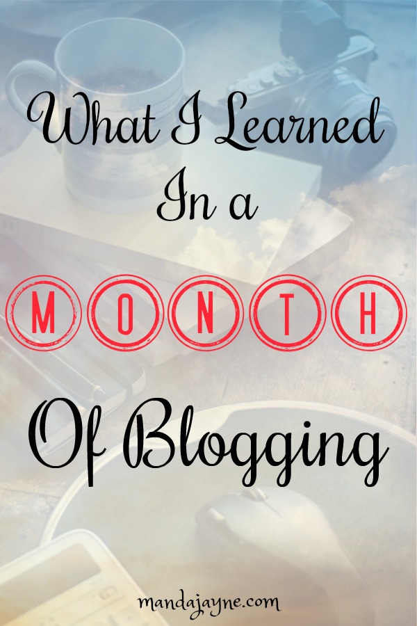 May 2018 – What I’ve Learned in a Month of Blogging