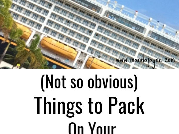 Not So Obvious Things to Pack on a Disney Cruise