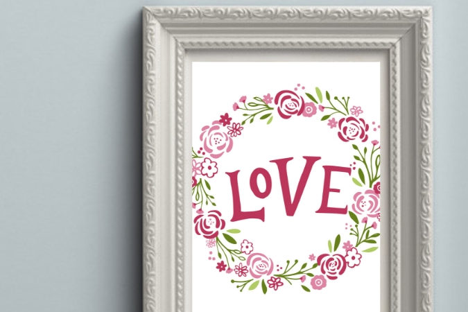 Love Sign: Free Valentines Day Printable