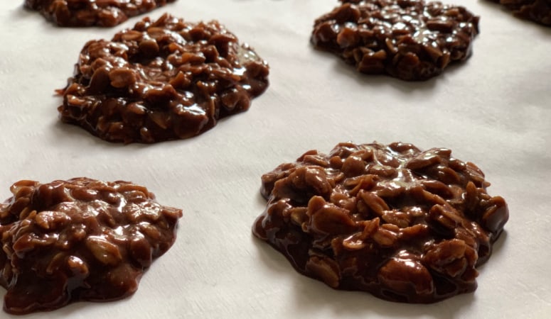No Bake Cookies with Old Fashioned Oats